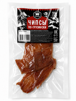Чипсы из свинины "По-грузински" 50 г (Аляска), шт