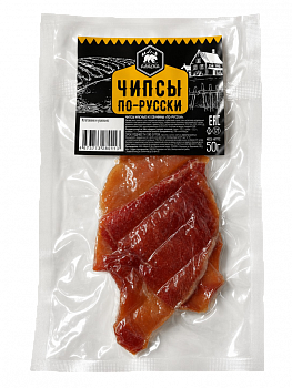 Чипсы из свинины "По-русски" 50 г (Аляска), шт