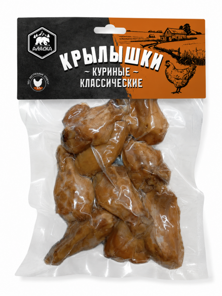 Крылья куриные в/к в/у (Аляска) 250 г, шт