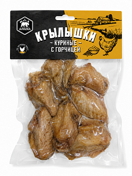 Крылья куриные с горчицей в/к в/у (Аляска) 250 г, шт